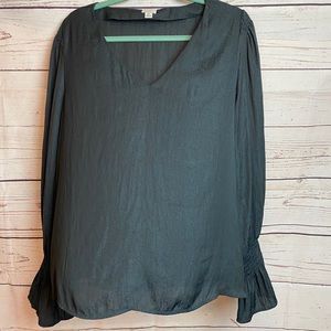 A New Day Blouse - Black long sleeve
